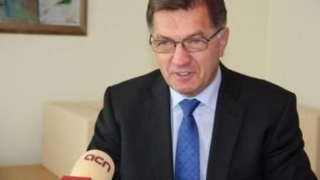 El primer ministro de Lituania, Algirdas Butkevicius, en su entrevista con la ACN