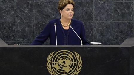 Rousseff en su comparecencia en la Asamblea General de la ONU