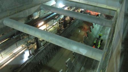 La tuneladora ha completado 2,1 kilómetros del recorrido.