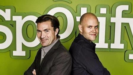 Los suecos Daniel Ek y Martin Lorentzon, creadores de Sporify