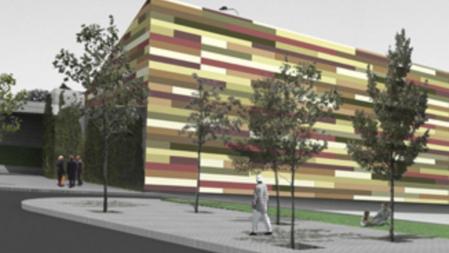 Recreación virtual del proyecto 'Porta de la Trinitat', donde el Ayuntamiento plantearía ahora trasladar el centro abierto de la Modelo