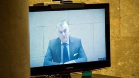 El extesorero del PP, Luis Bárcenas, ha declarado como demandado por videoconferencia desde la cárcel en el juicio celebrado en el Juzgado de Primera Instancia e Instrucción número 4 de Toledo
