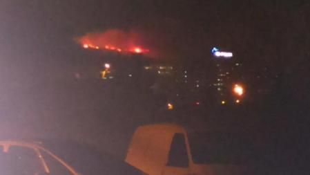 L'incendi a Collserola vist des de La Teixonera