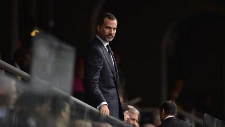 El Príncipe Felipe, a su llegada al funeral por Nelson Mandela en Soweto