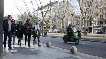 La reforma del tramo central de la Diagonal supondrá un importante ensanche de las aceras laterales