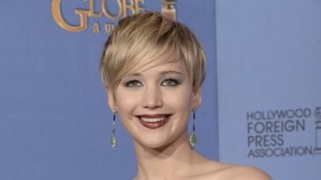 La actriz estadounidense Jennifer Lawrence se ha llevado su segundo Globo de Oro