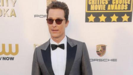 Matthew McConaughey en los Critics' Choice Movie Awards