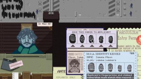 'Papers, Please' se juega desde la perspectiva de un inspector de inmigración que debe revisar la documentación de todos aquellos que quieren pasar la frontera