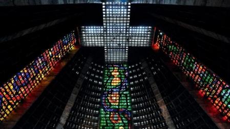 Vidrieras Catedral Metropolitana de São Sebastião en Rió de Janeiro