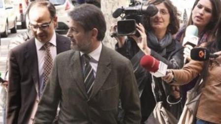 El diputado de CDC Oriol Pujol a su llegada al Tribunal Superior de Justicia de Catalunya (TSJC).