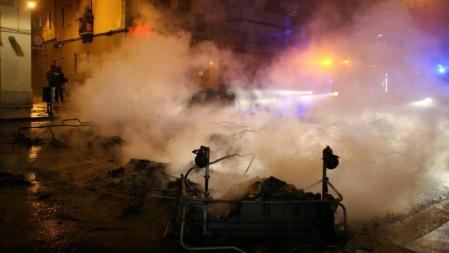 Segundo día de disturbios en Barcelona por el desalojo de Can Vies