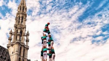 Castellers de Vilafranca in Brussels, Belgium