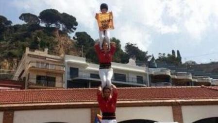 Els Castellers de l'Alt Maresme a Blanes
