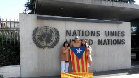 La família junts pel dret a decidir #HumanTowersLV