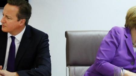 Cameron y Merkel en Bruselas en 2013.