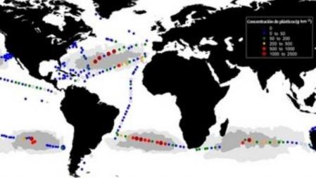 La Expedición Malaspina ha detectado los puntos, a nivel mundial, de mayor concentración de plásticos en los océanos