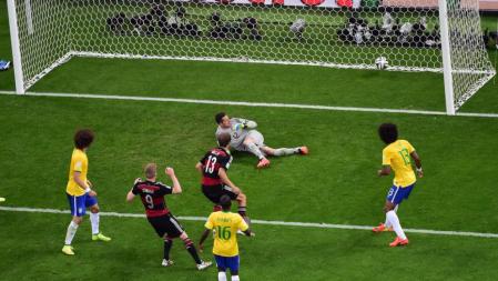 Andre Schuerrle marca el sexto gol del partido Brasil-Alemania del Mundial 2014
