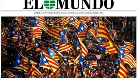Portada de El Mundo del 12 de septiembre de 2014