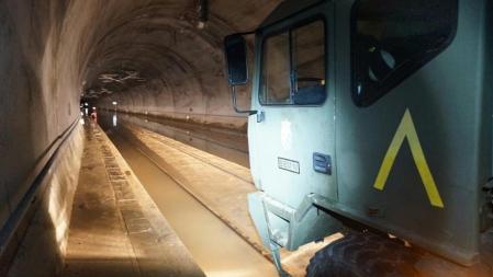 El agua impide la circulación del Tren de Alta Velocidad