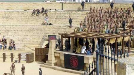 Otra de las fotografías filtradas del rodaje de la serie 'Juego de Tronos' en Osuna (Sevilla)