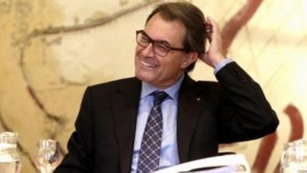 El president de la generalitat, Artur Mas, en la reunión del Consell Executiu.