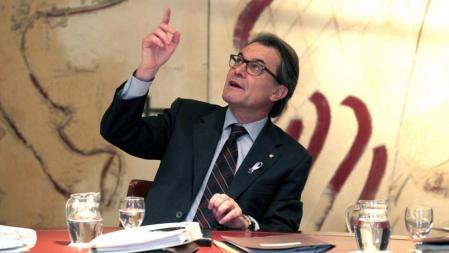 Artur Mas, durante la reunión del Consell Executiu del gobierno catalán