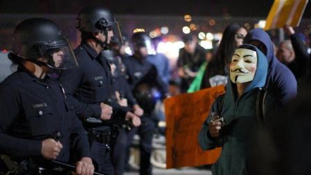 Disturbios en Los Ángeles por el caso de Ferguson, el pasado noviembre