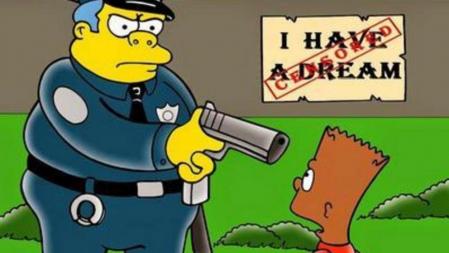 El ilustrador Alexandro Palombo ha creado unas ilustraciones en las que la familia amarilla se torna de piel oscura en solidaridad con las víctimas de racismo policial