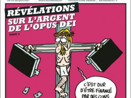 El semanario 'Charlie Hebdo' satiriza al Opus Dei en su portada