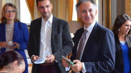 François Zimeray en un acto en la embajada de Francia en Dinamarca en octubre de 2014