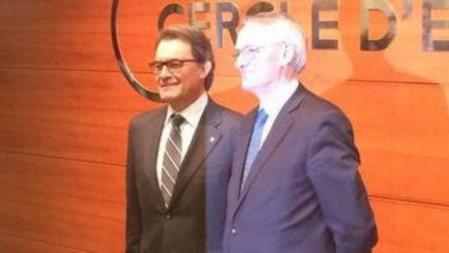 El president de la Generalitat, Artur Mas, en su acto en el Cercle d'Economia.