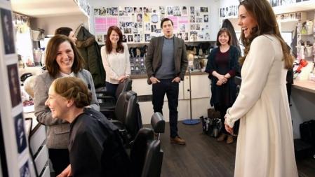 Kate Middleton hasta se coló en maquillaje con Phyllis Logan de 'Downton abbey'.