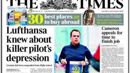 Portada del The Times