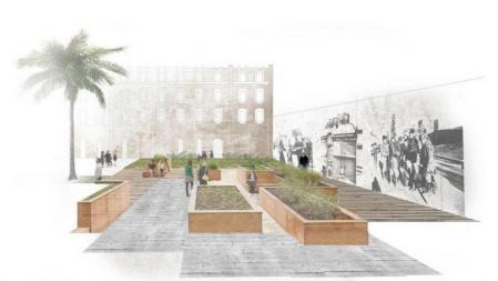 Recreación virtual de la zona verde que sustituirá al centro abierto de La Model a partir de otoño de 2015