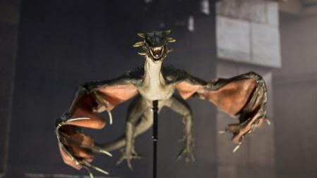 La réplica de uno de los dragones de 'Juego de tronos'.