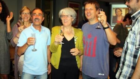 La alcaldable de ERC, Maria Mercè Roca, tras conocer los resultados de estas elecciones municipales