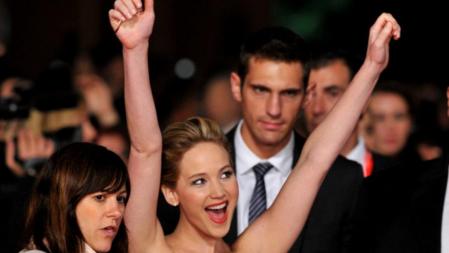 Jennifer Lawrence, en el estreno de 'The Hunger Games: Catching Fire'