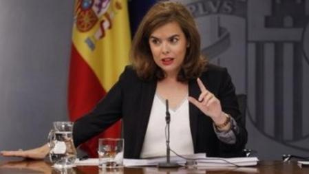 Rueda de prensa del Consejo de Ministros con la vicepresidenta del Gobierno Soraya Sáez de Santamaría.