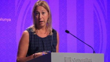 La vicepresidenta y portavoz del Govern, Neus Munté, en rueda de prensa