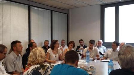 La regidora de Movilidad barcelonesa, Mercedes Vidal, anució el corte de la Diagonal a las entidades del sector en una reunión el pasado martes