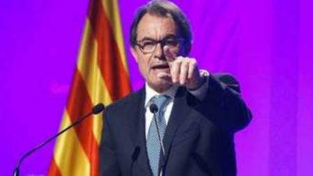 El presidente de la Generalitat, Artur Mas, en el Palau de la Generalitat.