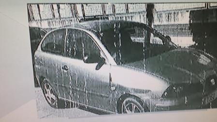 Imagen del coche de Segio Morate, un Seat Ibiza verde