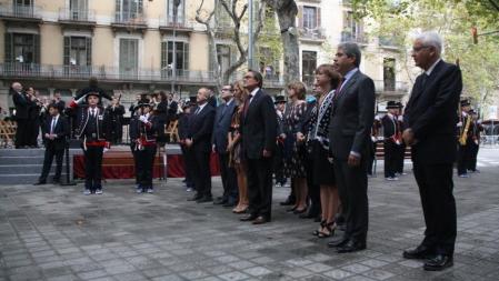 Artur Mas en la ofrenda floral a Rafael Casanova