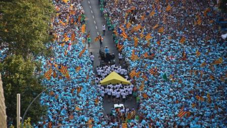 El puntero pasando por el tramo azul cielo