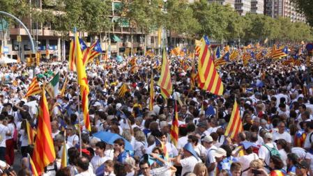 Imagen de la Meridiana a la altura de la calle Fabra i Puig una hora antes del inicio oficial de la Via Lliure