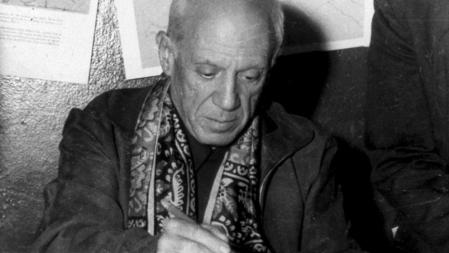 Picasso, en una foto de archivo