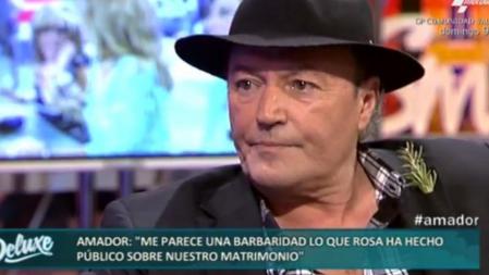 'Salvame Deluxe': Amador Mohedano habla de su relacion con Rosa Benito, su exmujer