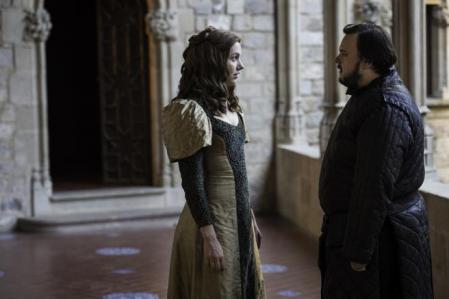 Gilly (Hannah Murray) y Sam (John Bradley-West) en el Castell de Santa Florentina.