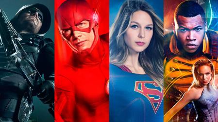 Las cuatro series del crossover: Arrow, The Flash, Supergirl y Legends of tomorrow.