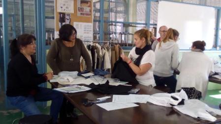 Participantes en el programa InserText para promover el empleo en el sector textil del Maresme&nbsp;&nbsp;